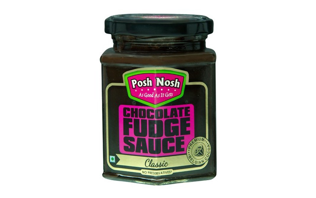 Posh Nosh Chocolate Fudge Sauce    Glass Jar  295 grams